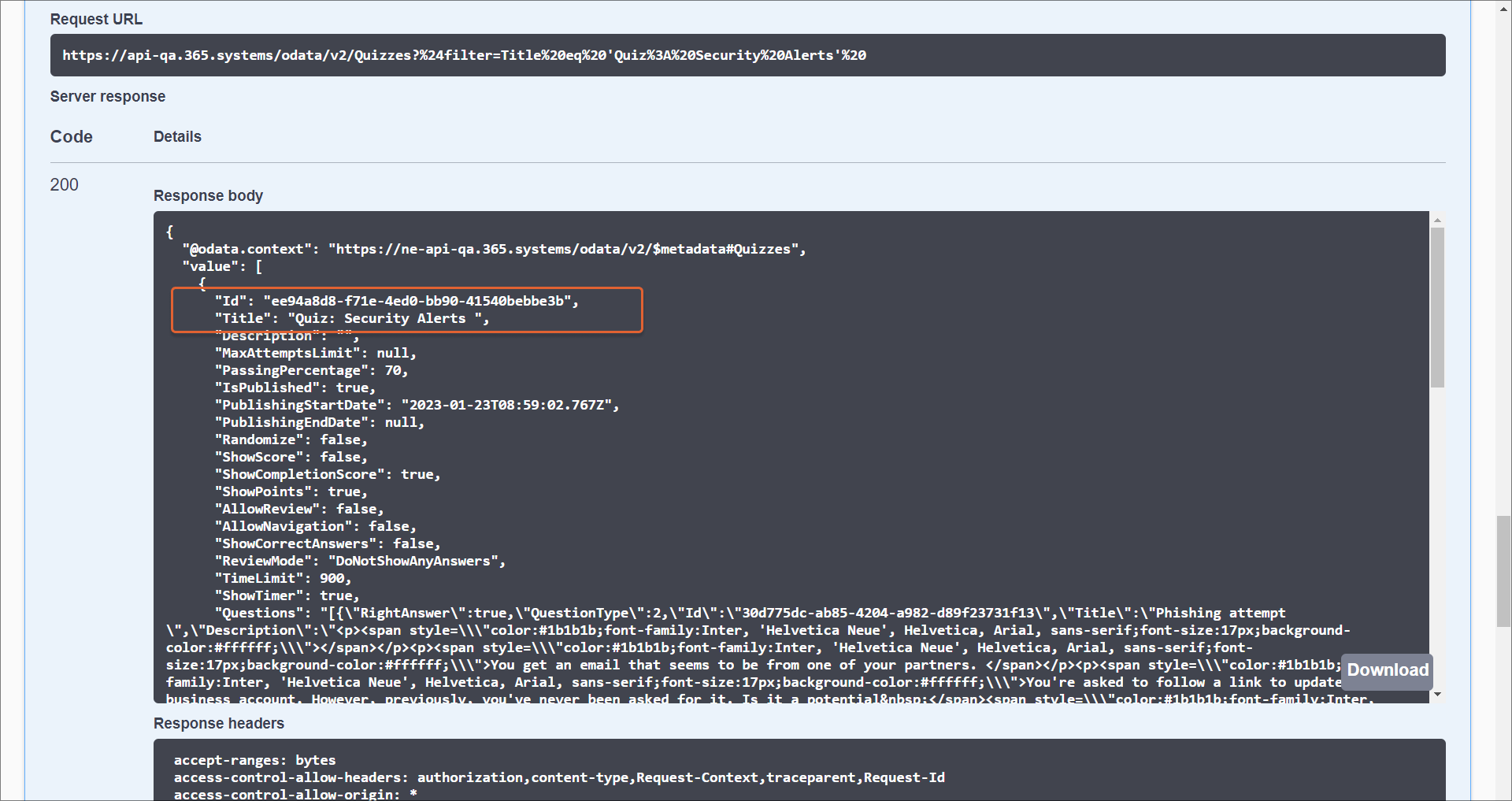 quiz ID via API3.png
